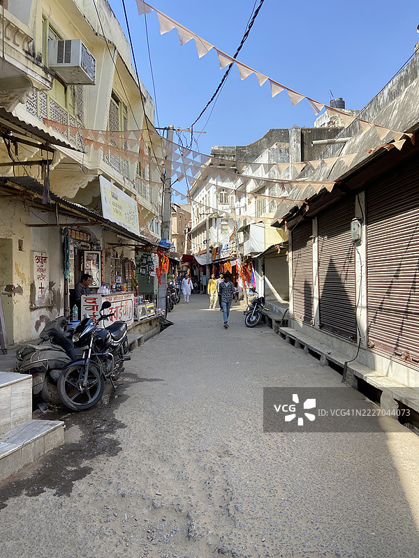 普什卡尔市的街道。图片素材