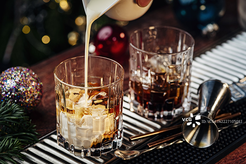 白俄罗斯鸡尾酒图片素材