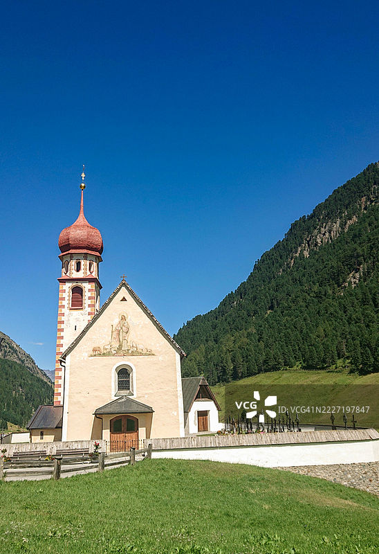 奥地利的小型天主教教堂图片素材