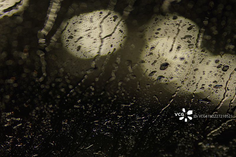 车窗上的雨滴图片素材