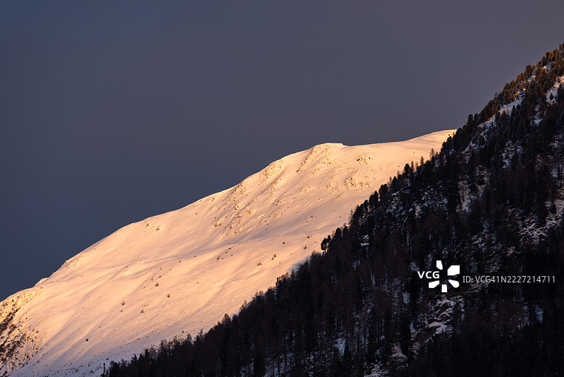 瑞士，达沃斯，冬季图片素材