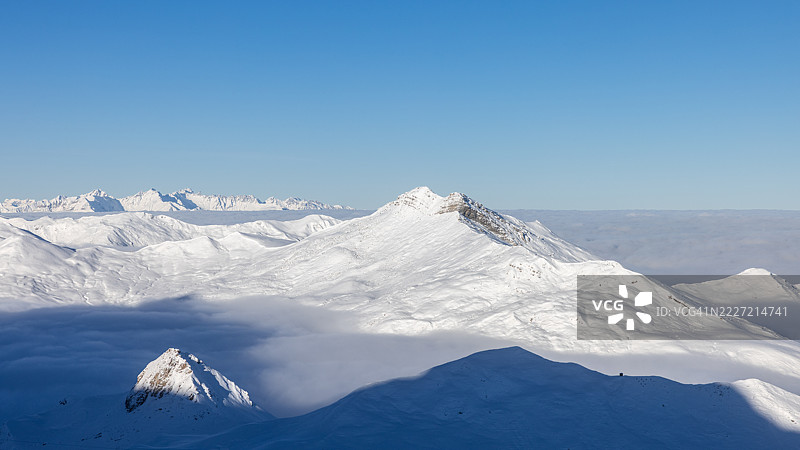 瑞士，达沃斯，冬季图片素材