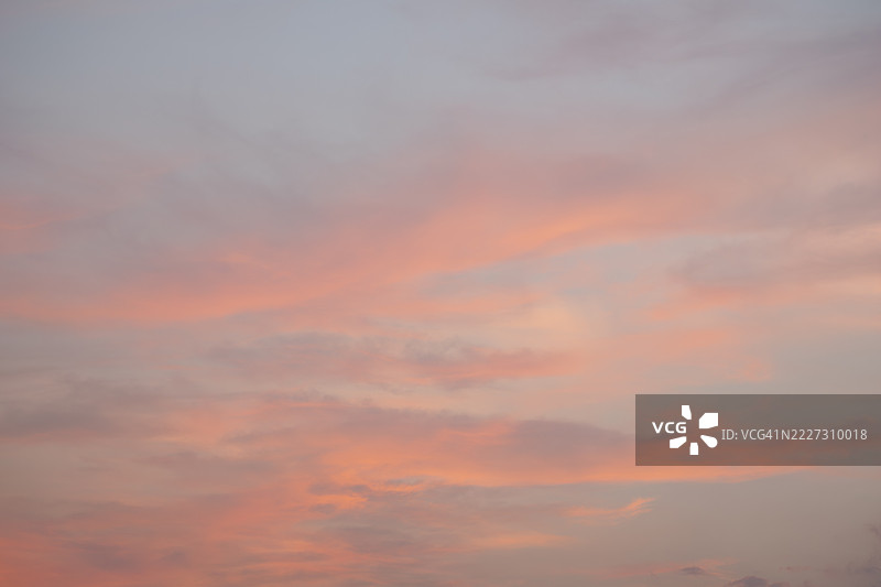 日落时分的橙色天空图片素材