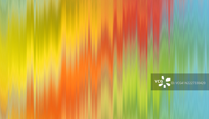 充满活力的抽象渐变与垂直模糊效果。色彩丰富的渐变背景，带有温暖和冷色调的垂直条纹，营造出动态模糊效果。图片素材