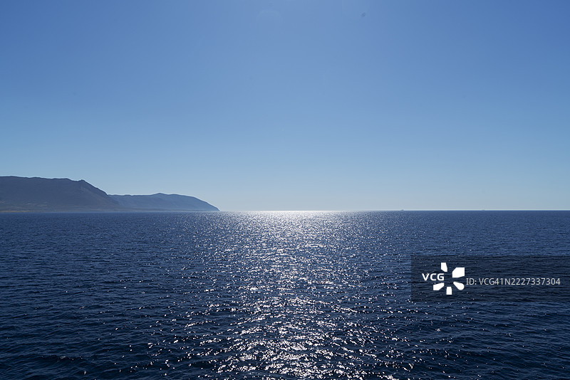 希腊。伯罗奔尼撒半岛的爱奥尼亚海。图片素材