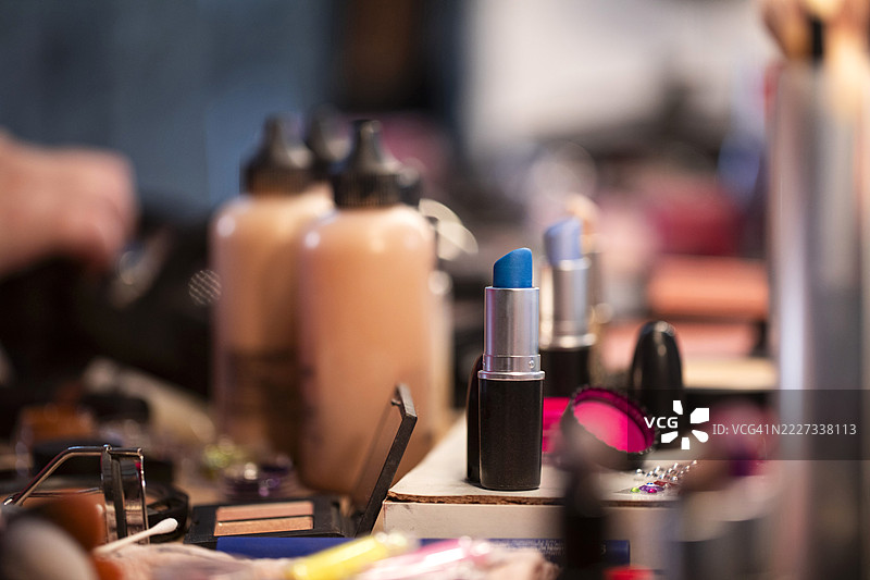 五彩缤纷的化妆套装图片素材