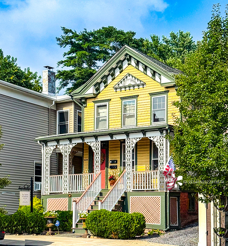 塔尔博特与伯克豪特之家，位于卡茨基尔的历史建筑图片素材