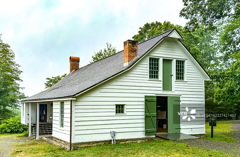 卡茨基尔的托马斯·科尔国家历史遗址的仓库图片素材