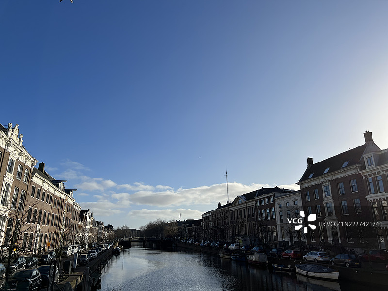 荷兰哈勒姆市的建筑景观图片素材