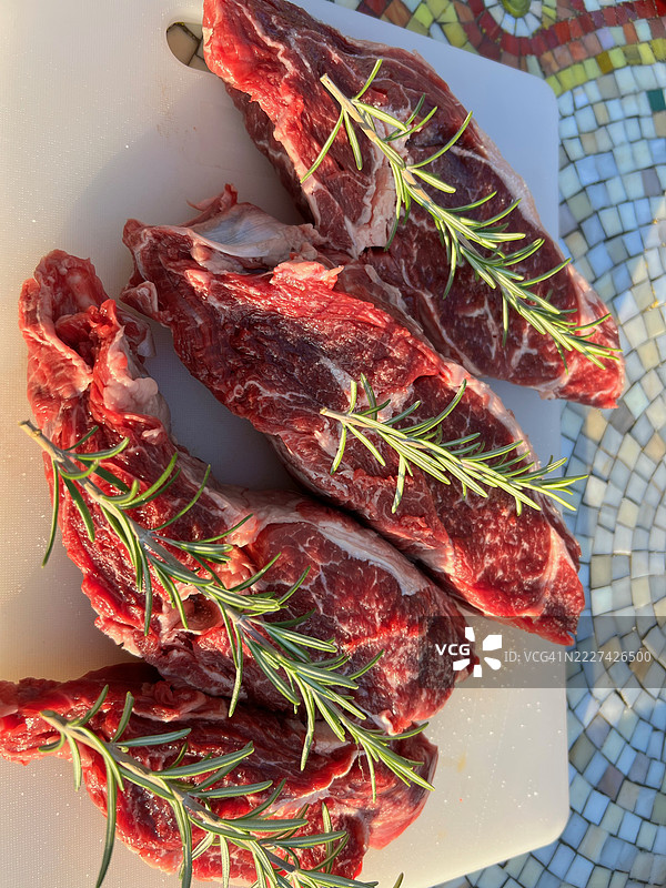 盘子里的肉特写，德国魏玛图片素材