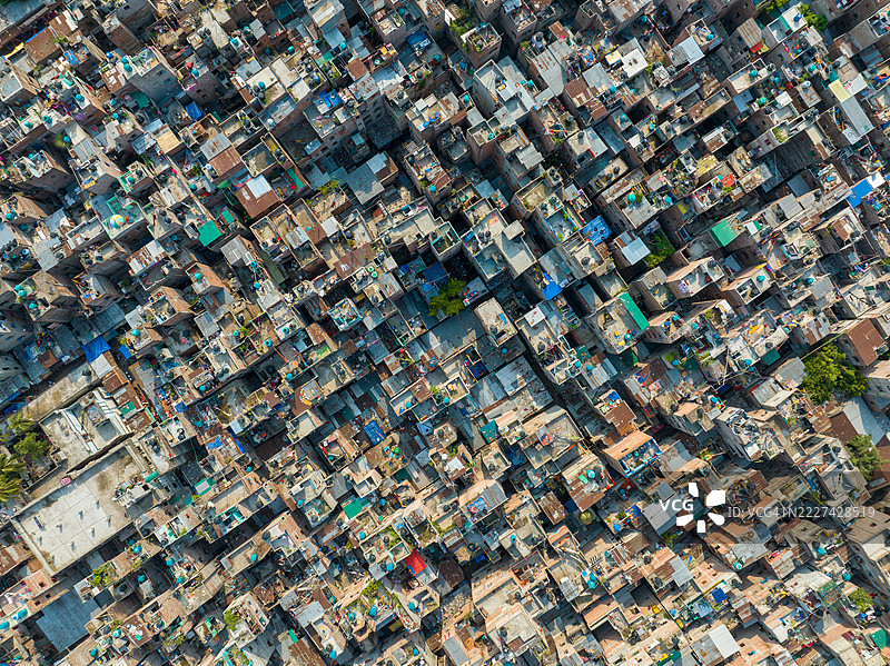 孟加拉国港口或市场的空中视角人群图片素材