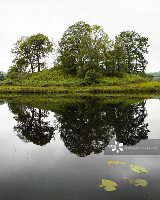 湖泊与天空的美丽景色，埃尔特沃特，英国图片素材