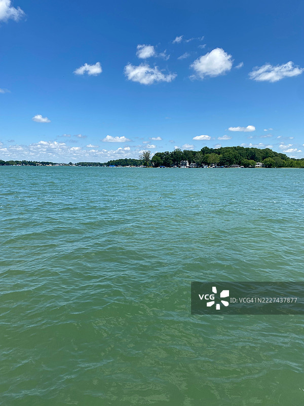 密歇根州卡索波利斯的海洋与天空的美丽景色图片素材