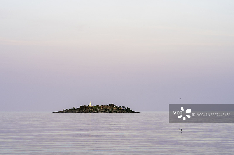 瑞典海洋与天空的美丽景色图片素材