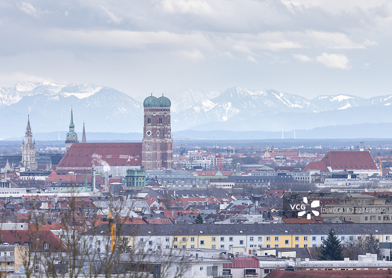 慕尼黑，天际线图片素材