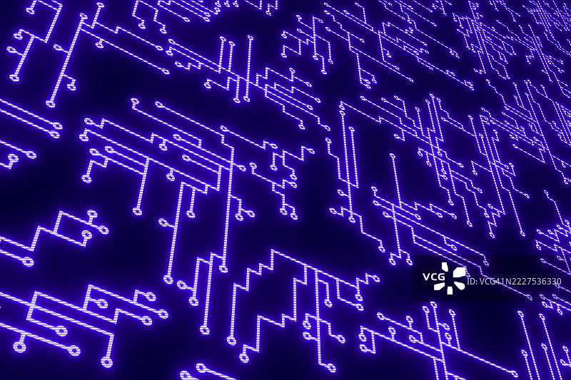 霓虹色电路板面板背景图片素材