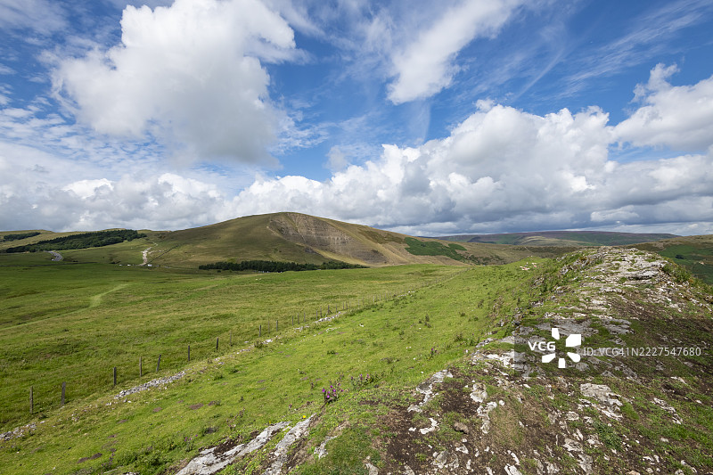 德比郡峰区的马姆山图片素材