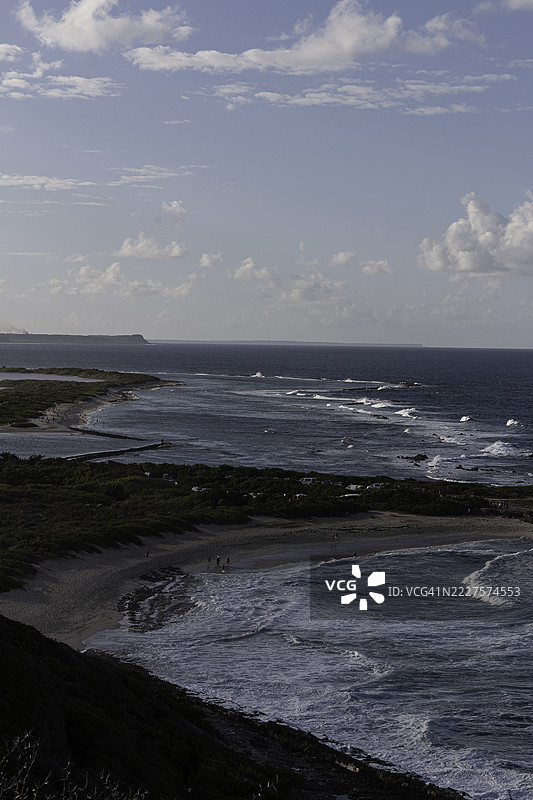 海洋与天空的美丽景色，瓜德罗普图片素材