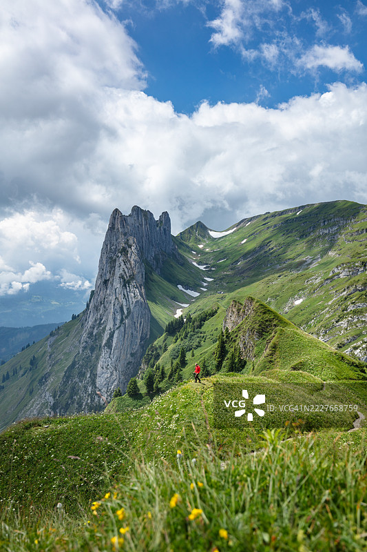 瑞士，萨克塞尔峡谷图片素材