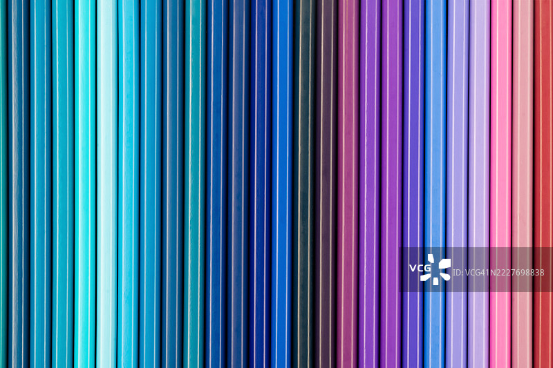 多彩的铅笔与图案，作为背景的抽象设计。图片素材