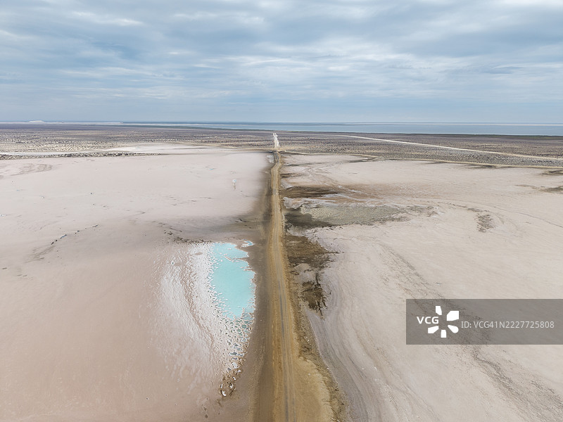 海滩与天空的美丽景色，黑勇士，巴哈加利福尼亚州，墨西哥图片素材