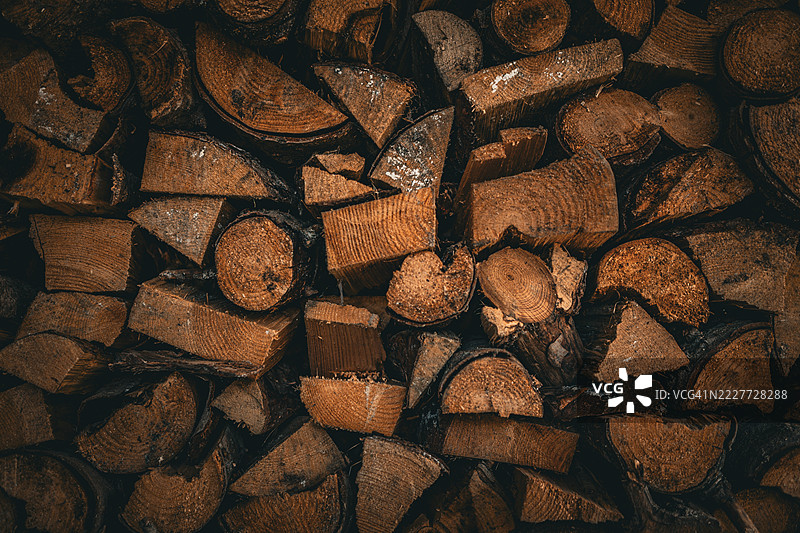 丹麦的木材特写图片素材