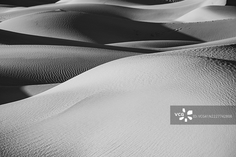 加利福尼亚州熔炉溪的沙丘全景照片图片素材