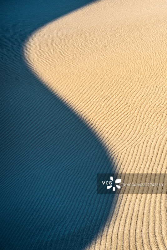 加利福尼亚州熔炉溪的沙子全景拍摄图片素材