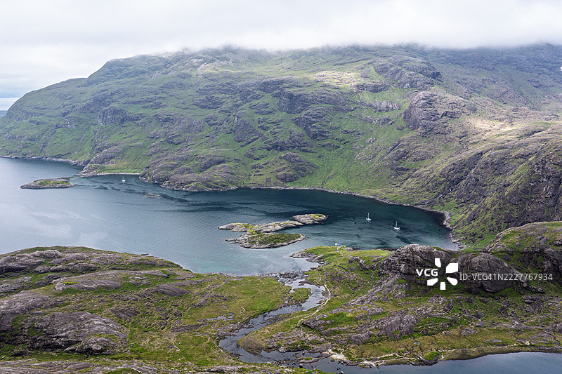 科鲁伊斯克湖，斯凯岛，苏格兰，英国图片素材
