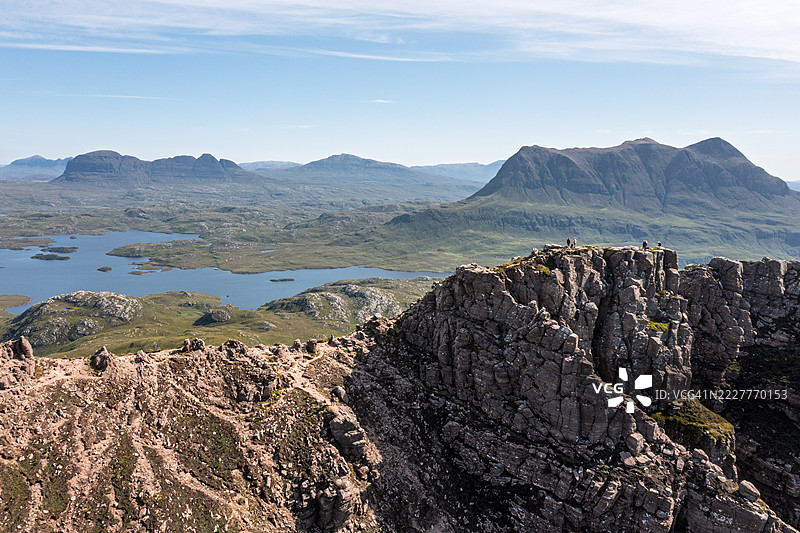 斯塔克波利山，阿辛特地区，苏格兰高地，英国图片素材