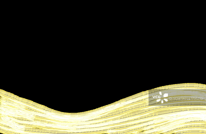 黑色背景上的黄色线条图片素材