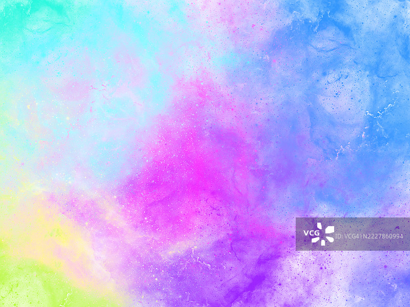 色彩斑斓的抽象背景，数字水彩。带有空白区域的网页横幅。图片素材