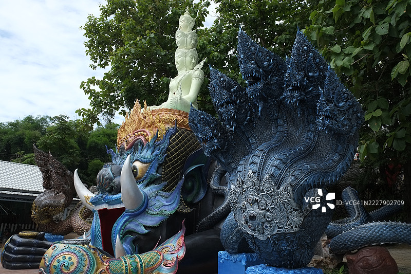 泰国，沙拉武里，雕像特写图片素材