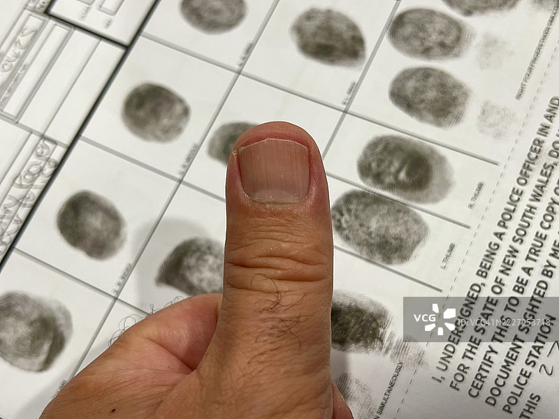 生物识别人类指纹身份图片素材