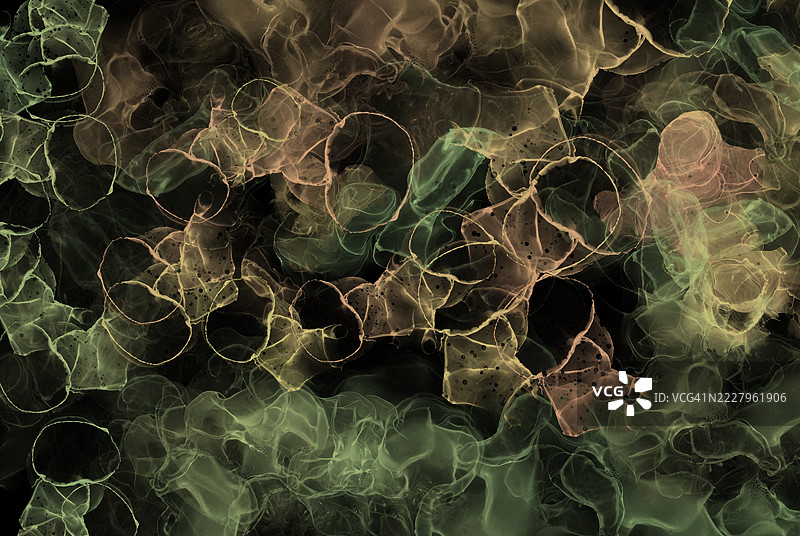 酒精墨水艺术抽象背景图片素材