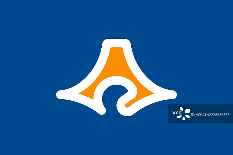 日本静冈县的旗帜图片素材