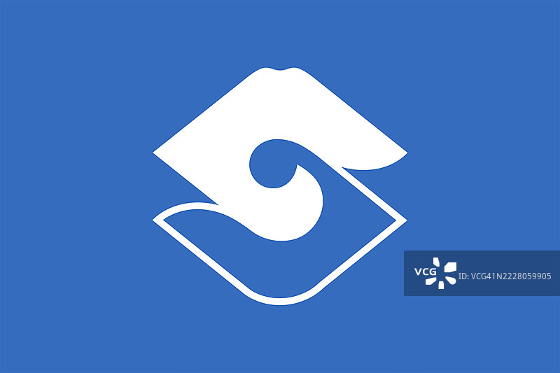 日本静冈县的旗帜图片素材