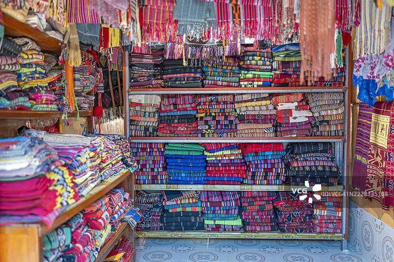 东帝汶传统纺织品商店图片素材