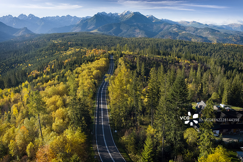 波兰的假期 - 通往塔特拉山的道路图片素材