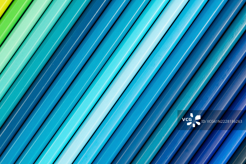 多彩的铅笔与图案，作为背景的抽象设计。图片素材