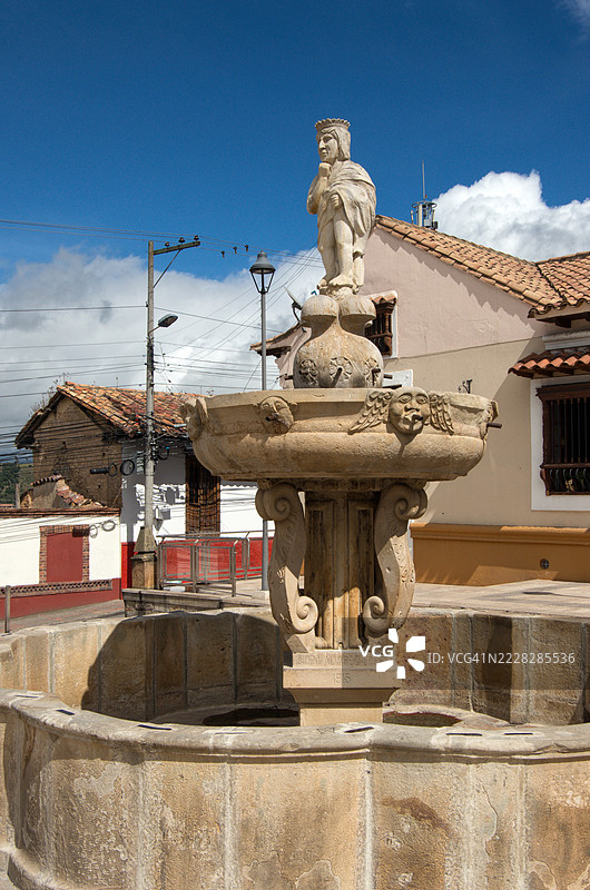 猴子喷泉 [La Pila del Mono]，哥伦比亚，博亚卡，屯哈图片素材