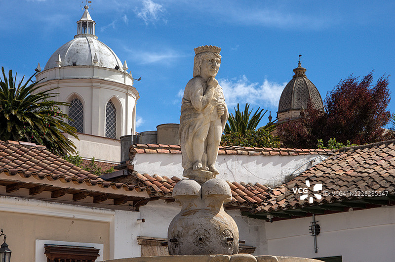 猴子喷泉 [La Pila del Mono]，哥伦比亚，博亚卡，屯哈图片素材