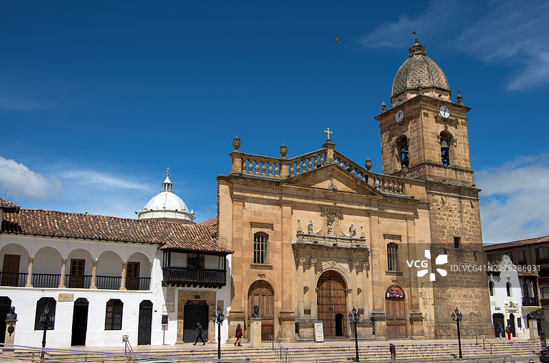 圣雅各布大教堂大教堂 [Metropolitan Cathedral Basilica of Saint James the Apostle]，博亚卡，哥伦比亚图片素材
