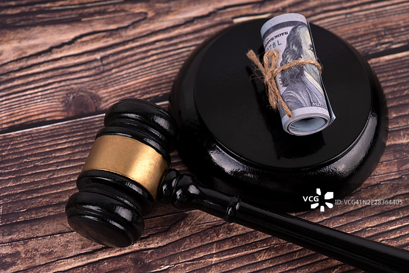 法槌与美国财政法案图片素材