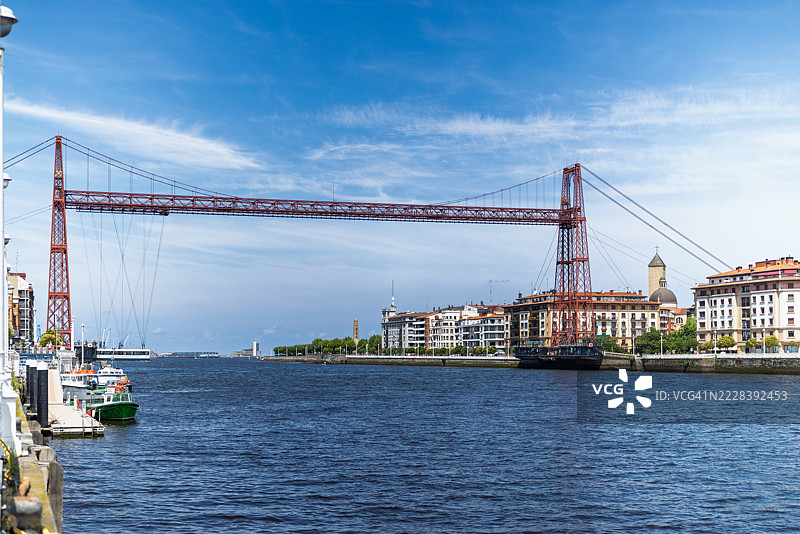 比斯开地区的联合国教科文组织世界遗产运输桥图片素材