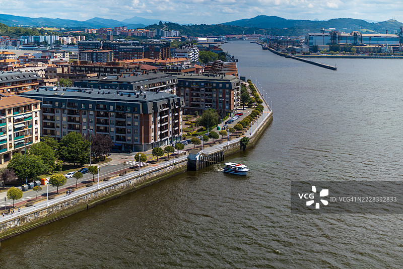 拉斯阿雷纳斯滨水区和内尔维翁河步道图片素材