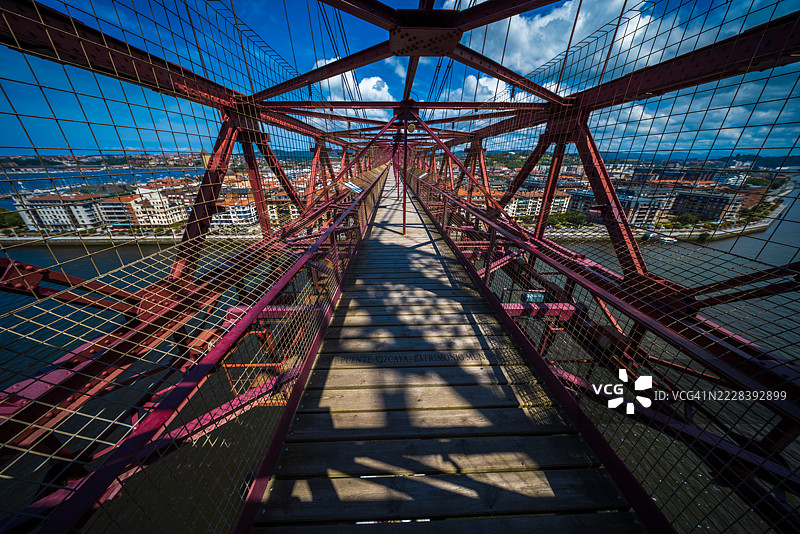 巴斯克地区的联合国教科文组织世界遗产比斯开桥图片素材