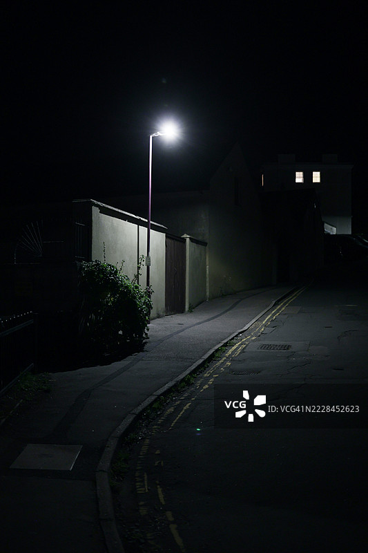 路边的街灯图片素材