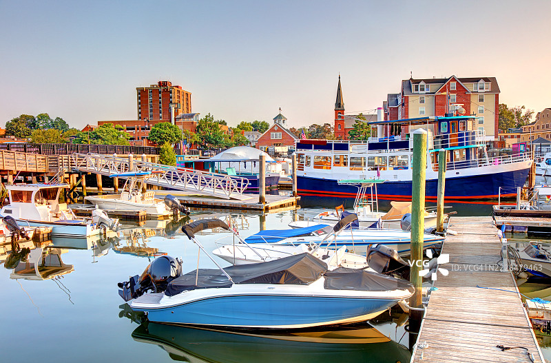 马萨诸塞州的历史悠久的塞勒姆港图片素材