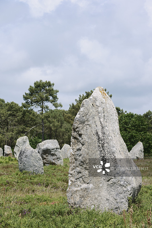 梅加利特，凯尔马里奥对齐，卡尔纳克，莫尔比昂省，布列塔尼，法国图片素材
